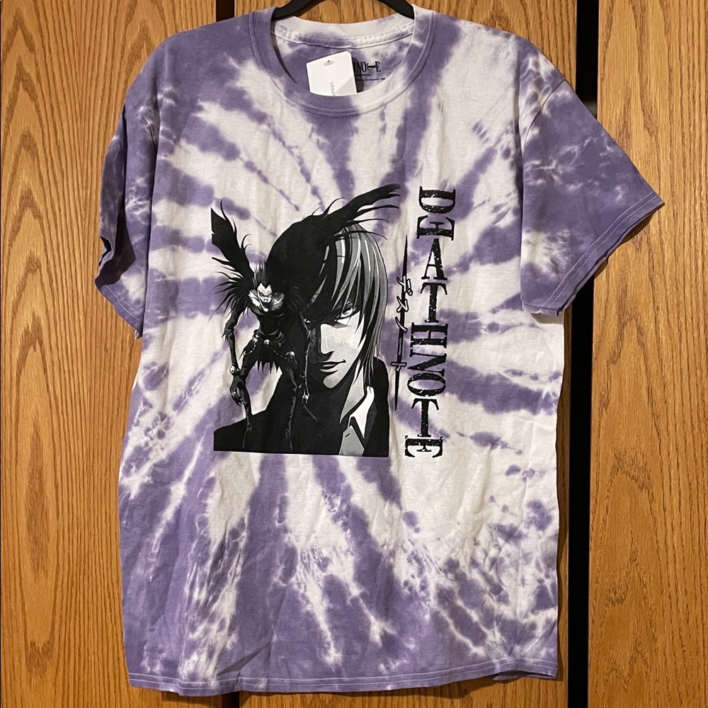 🌺SALE🌺 Urban Outfitters Purple Tie-Dye Death Note Tee - Picture 4 of 9